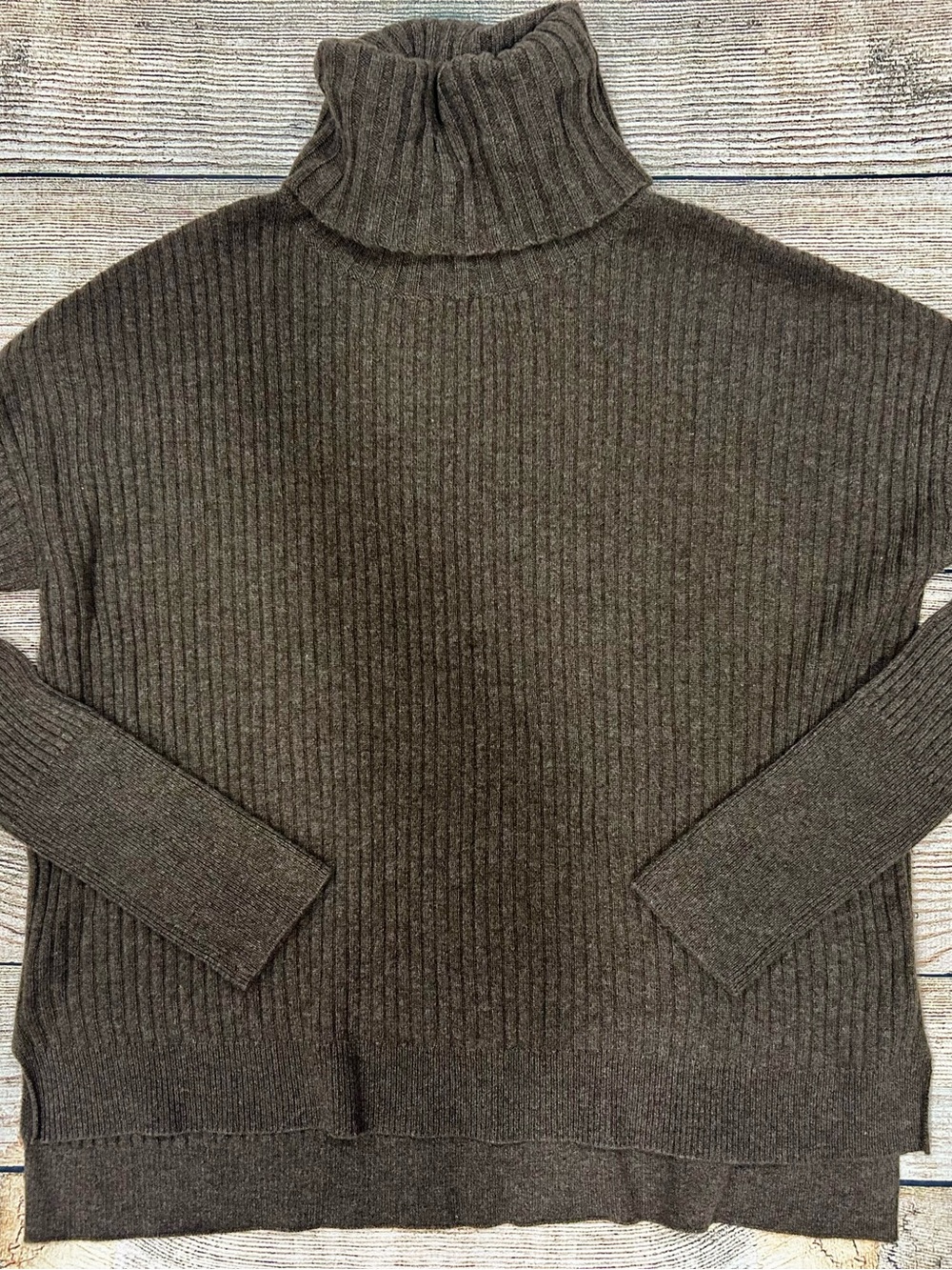 NWT Raffi Women’s Ribbed Turtleneck Cashmere Sweater size XS